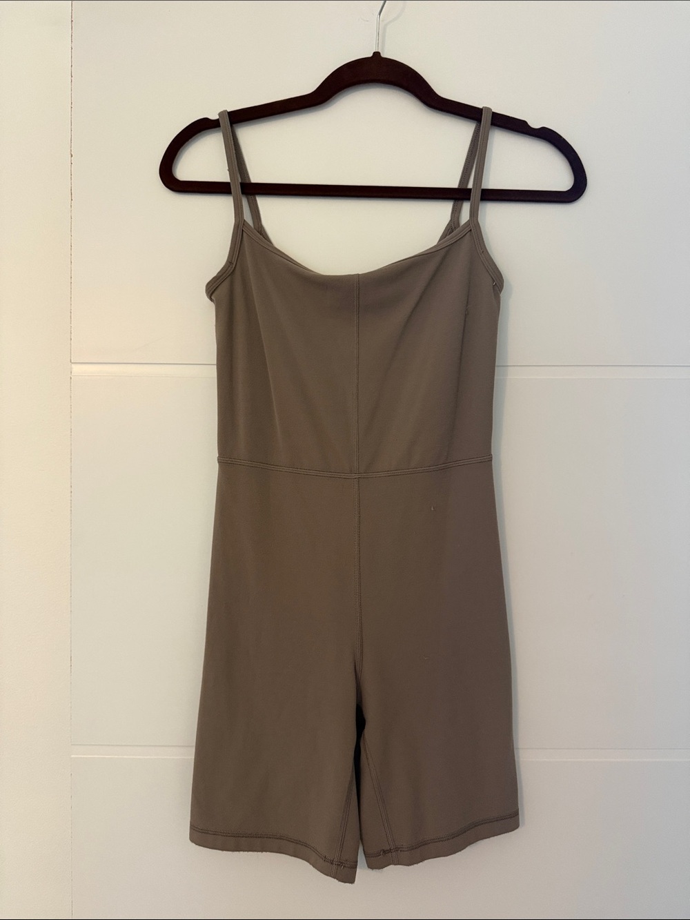 Wilfred Taupe Spaghetti-Strap Romper
